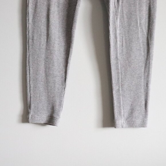 TNA Women's Grey Sz S Waffle Knit Mid Rise Thermal Pull On Joggers - Picture 9 of 12
